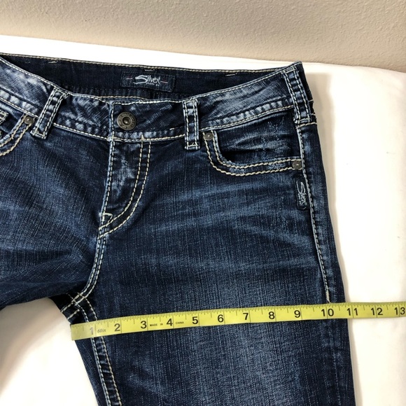 Silver Jeans Co. Cotton Blend Blue Wash MidRise Straight Leg Jeans W30 / L30 - Picture 13 of 16